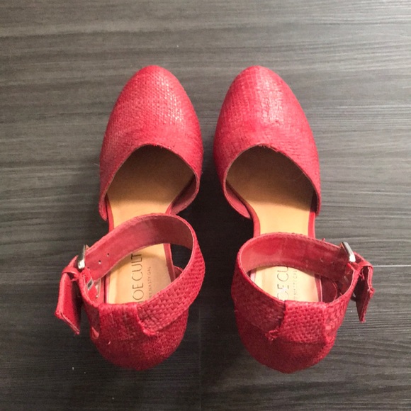 Red Shoe Cult straw platforms - Picture 4 of 7